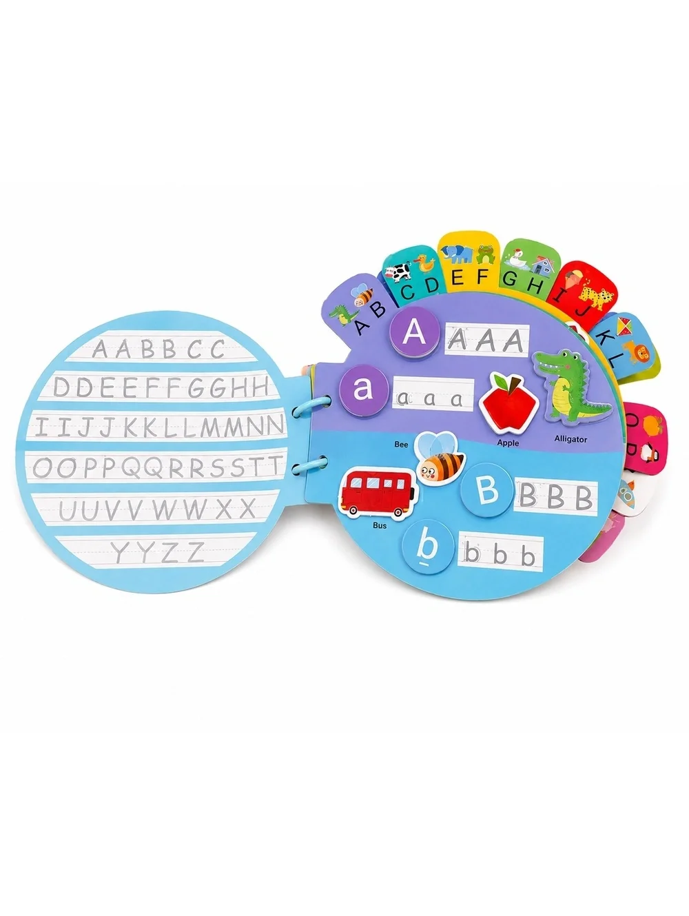 Alphabet Busy Book Preschool Learning Toy ABC Tracing Montessori Toddler 3+